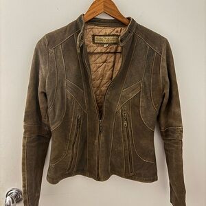 Women’s vintage Brown Leather Jacket